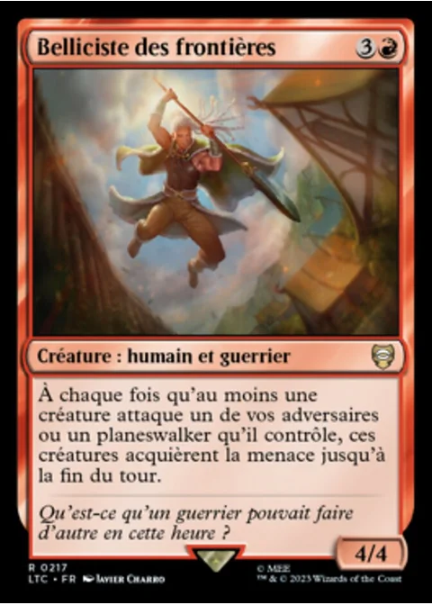 Belliciste des frontières