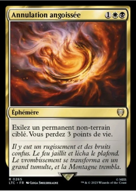 Annulation angoissée