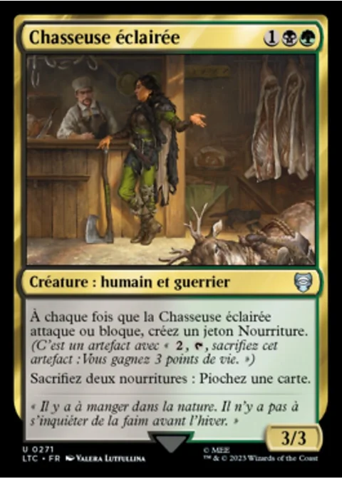 Chasseuse éclairée