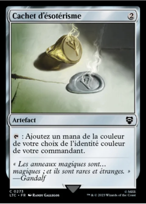 Cachet d'ésotérisme