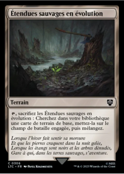 Étendues sauvages en évolution