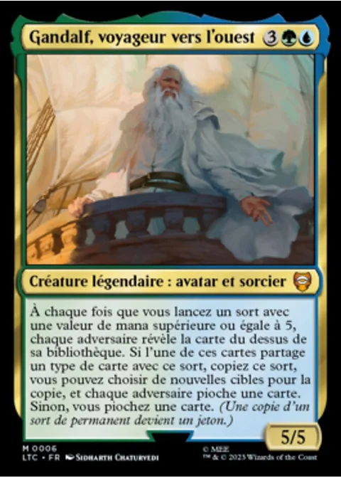 Gandalf, voyageur vers l'ouest