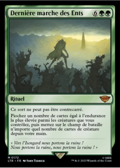 Dernière marche des Ents