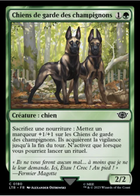 Chiens de garde des champignons