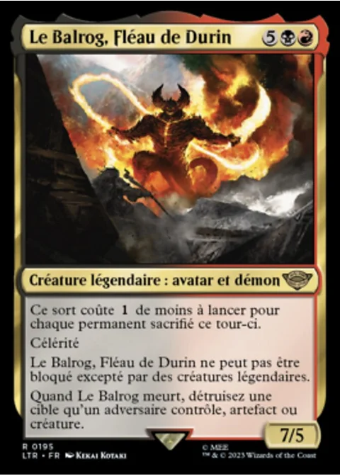 Le Balrog, Fléau de Durin