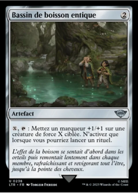 Bassin de boisson entique