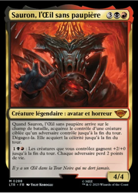 Sauron, l'Œil sans paupière