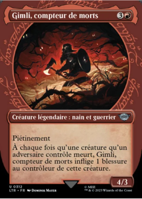 Gimli, compteur de morts