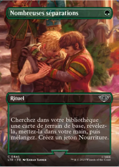 Nombreuses séparations