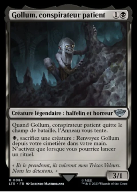 Gollum, conspirateur patient