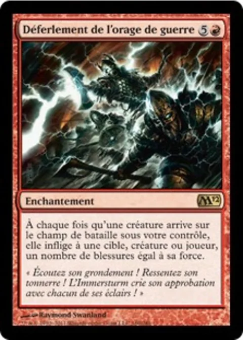 Déferlement de l'orage de guerre