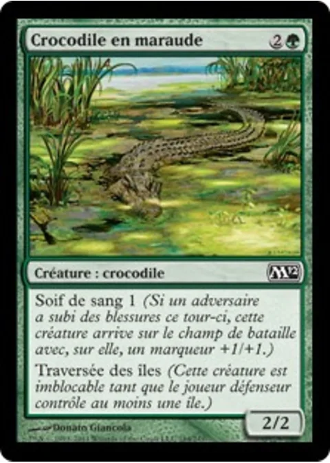 Crocodile en maraude