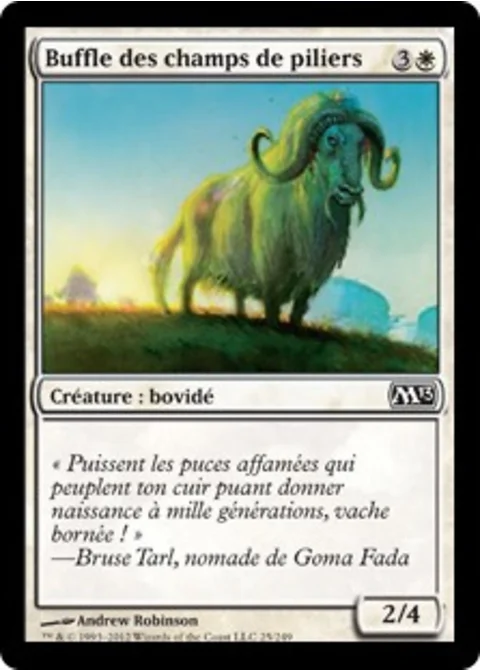 Buffle des champs de piliers