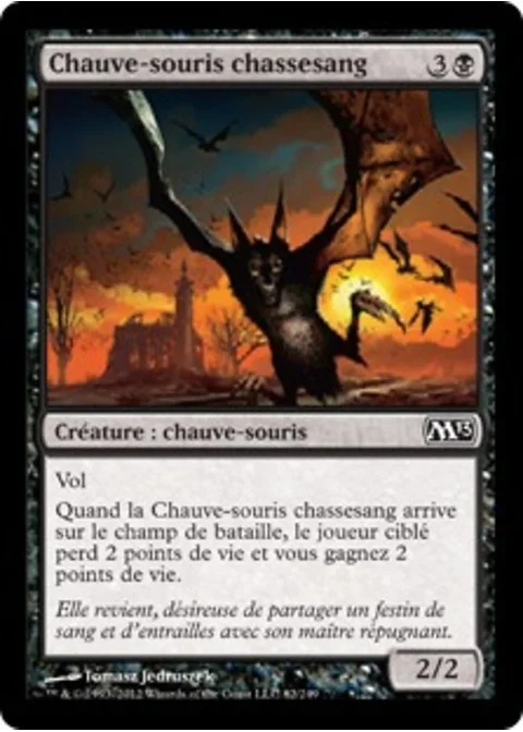 Chauve-souris chassesang