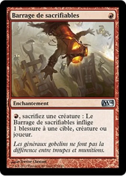 Barrage de sacrifiables