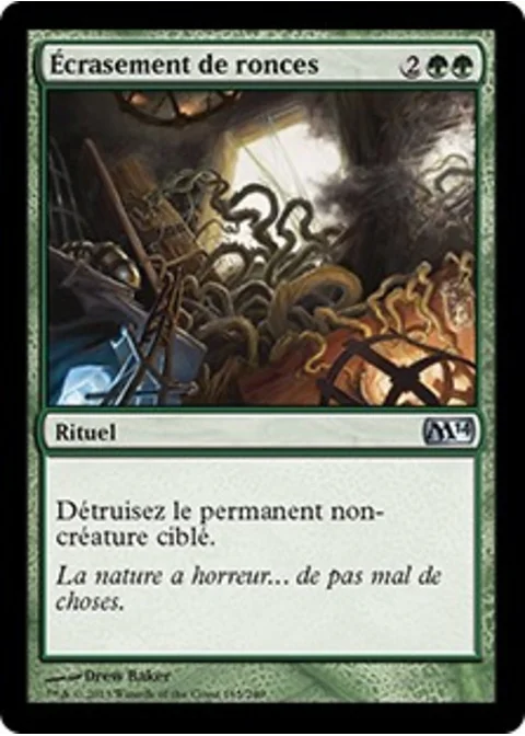 Écrasement de ronces