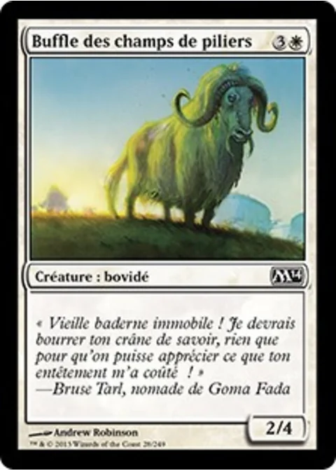 Buffle des champs de piliers