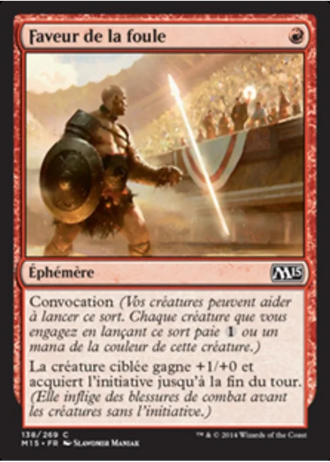 Faveur de la foule