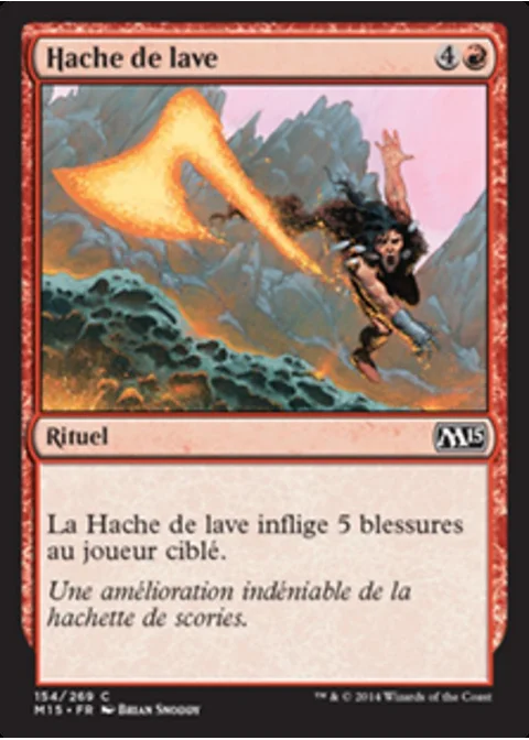 Hache de lave