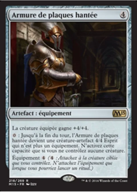 Armure de plaques hantée