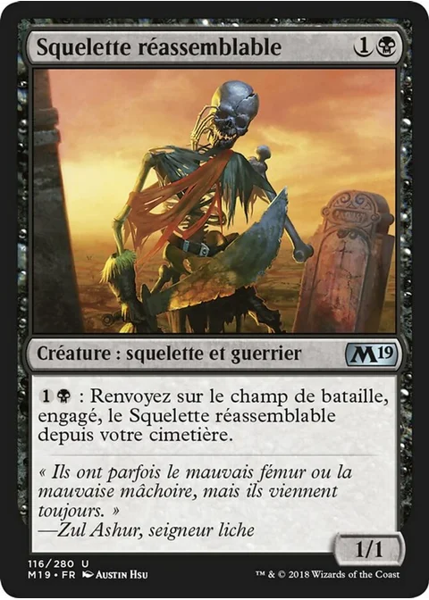 Squelette réassemblable