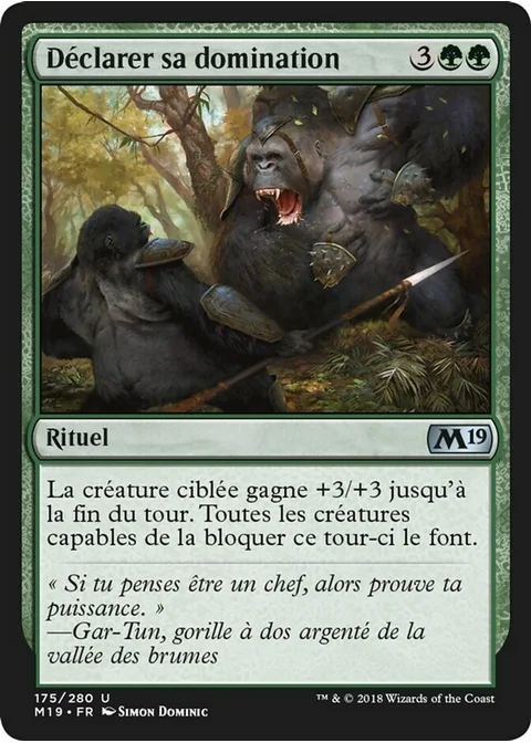 Déclarer sa domination