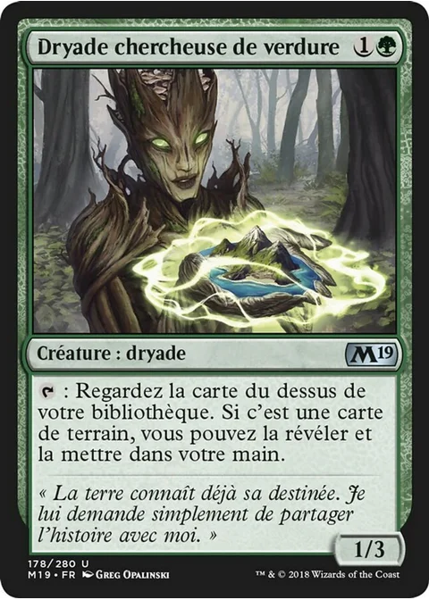 Dryade chercheuse de verdure