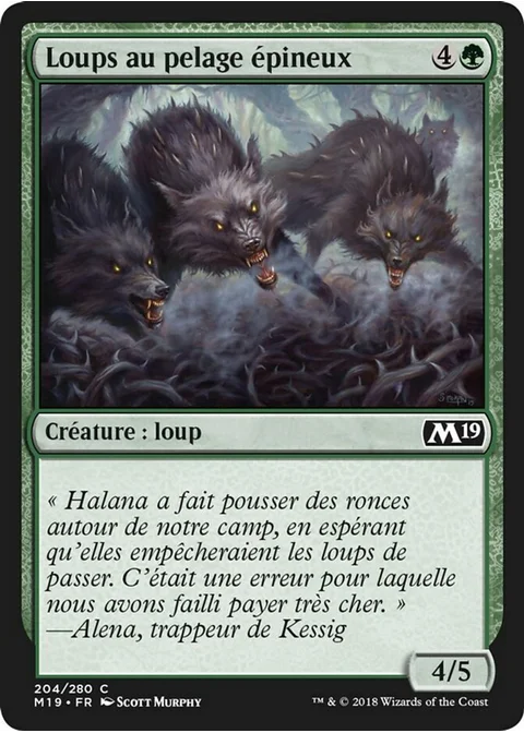 Loups au pelage épineux