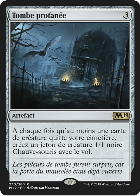 Tombe profanée