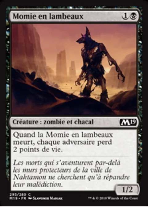 Momie en lambeaux
