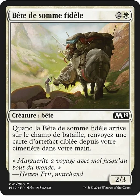 Bête de somme fidèle