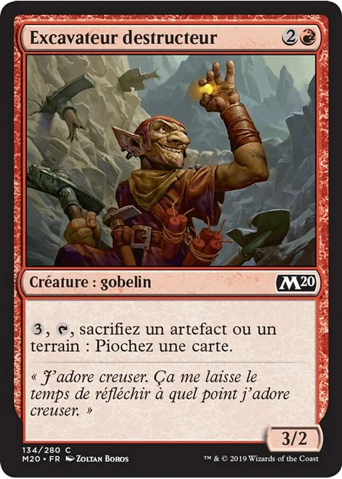 Excavateur destructeur