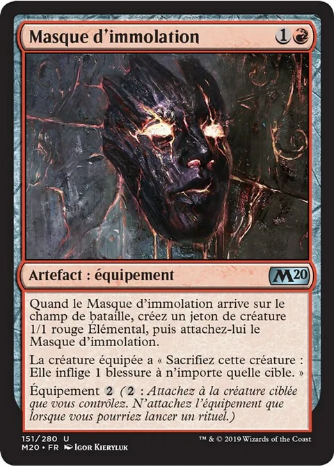 Masque d'immolation