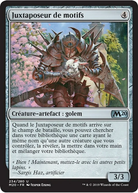 Juxtaposeur de motifs