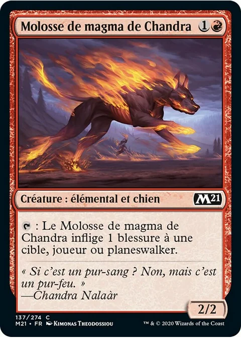 Molosse de magma de Chandra