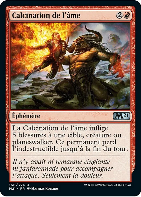 Calcination de l'âme