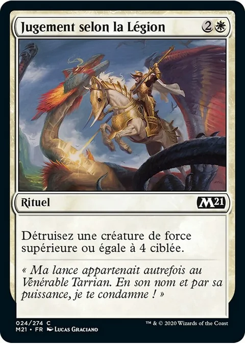 Jugement selon la Légion