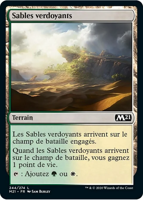 Sables verdoyants