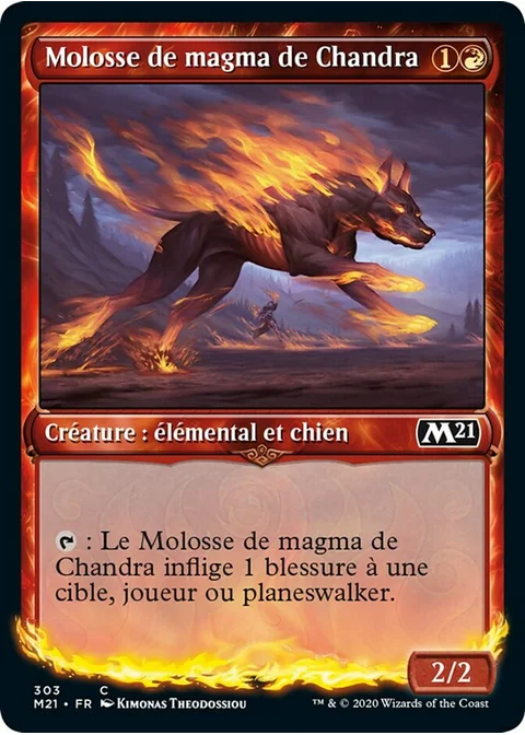 Molosse de magma de Chandra
