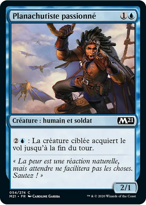 Planachutiste passionné