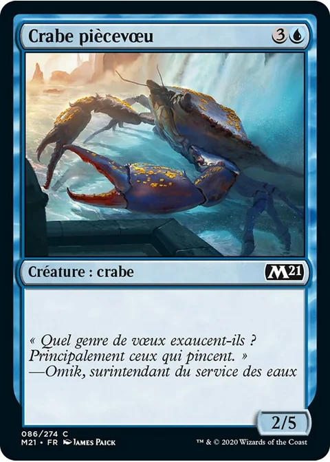 Crabe piècevœu