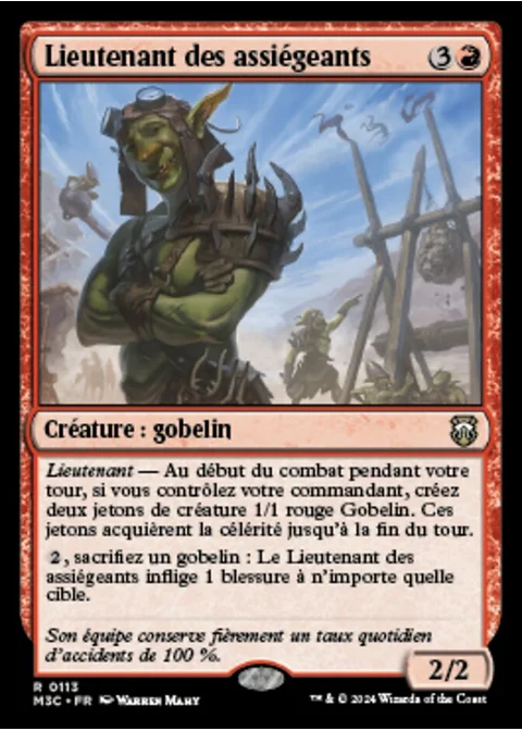 Lieutenant des assiégeants