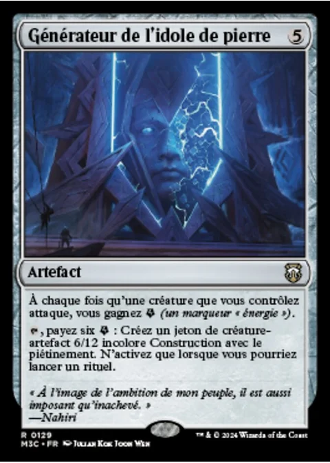 Générateur de l'idole de pierre