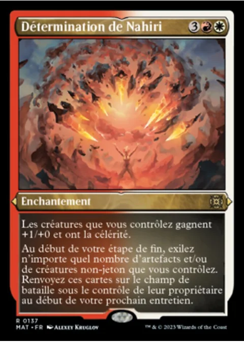 Détermination de Nahiri