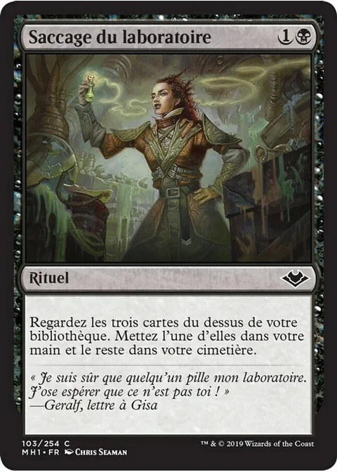 Saccage du laboratoire