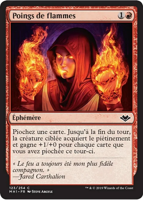Poings de flammes
