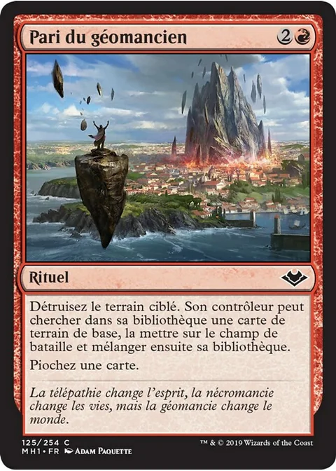 Pari du géomancien