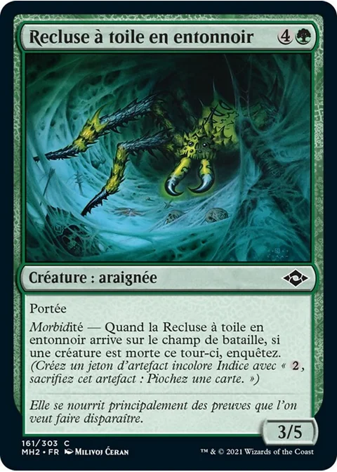 Recluse à toile en entonnoir