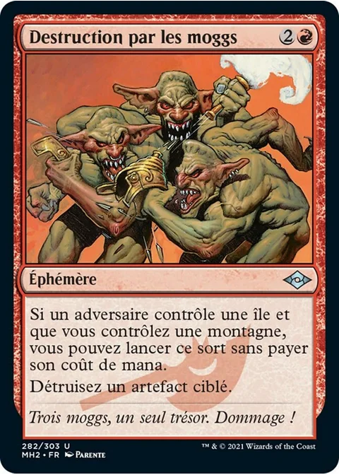 Destruction par les moggs