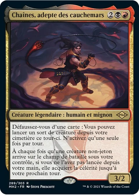 Chaînes, adepte des cauchemars